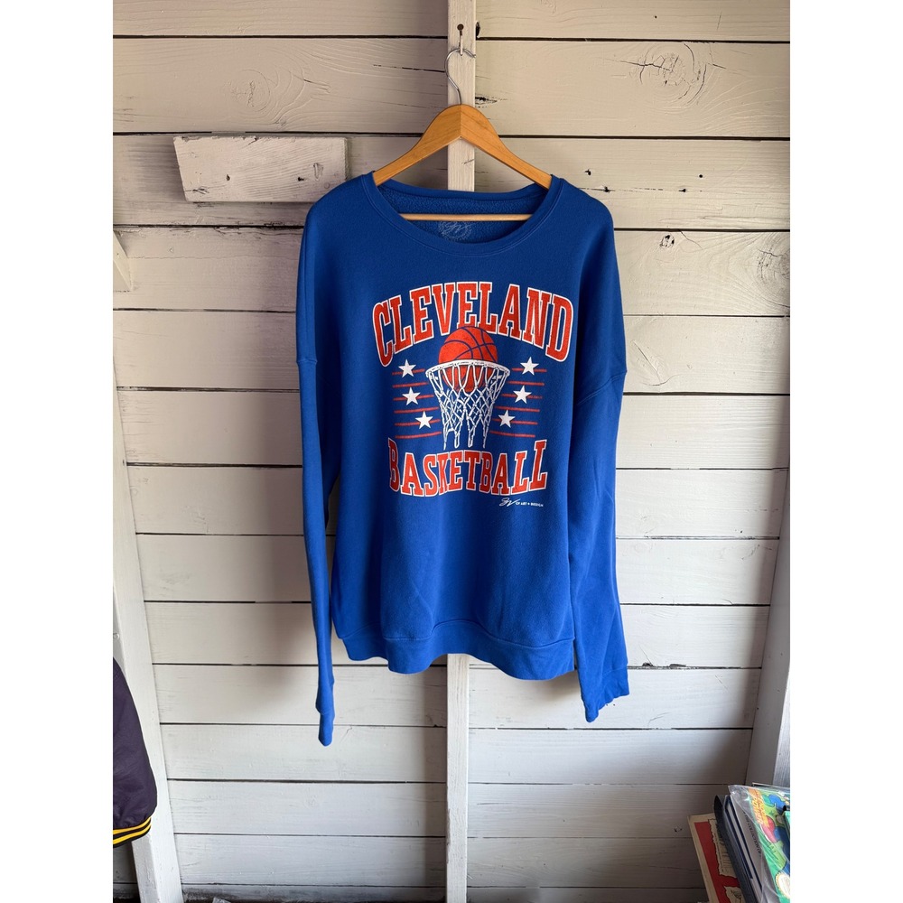 Cleveland Basketball Graphic Sweatshirt - Blue